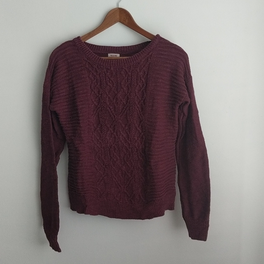 Maroon Mossimo supply co sweater